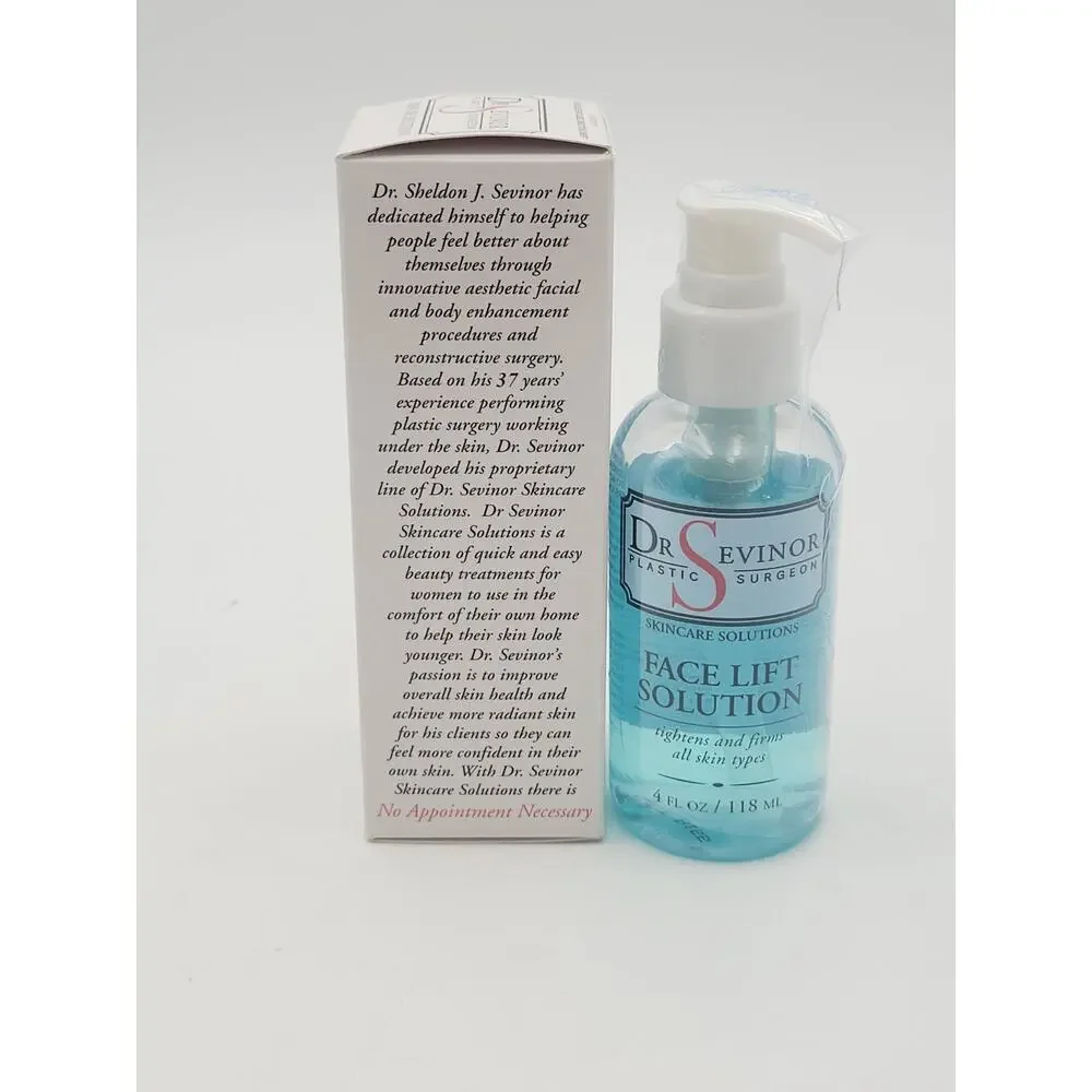 Dr. Sevinor Skincare Solutions Face Lift Solution - New/Sealed 4 oz. Bottle - o5